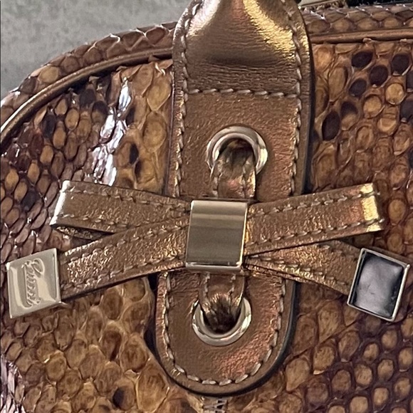 Gucci Python Bowler Purse NWT - Picture 9 of 16